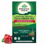 ORGANIC TULSI GREEN TEA POMEGRANATE