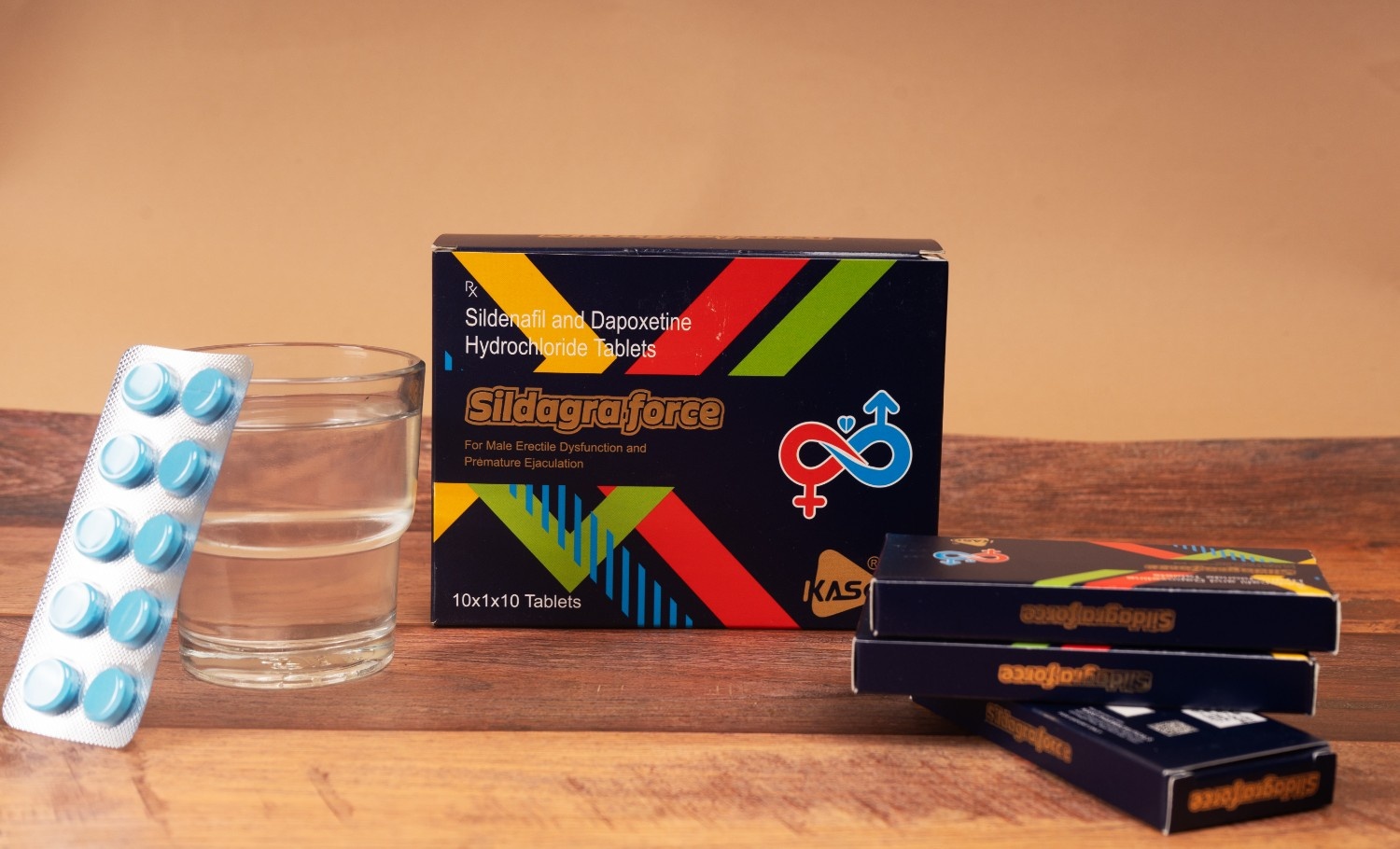 SILDAGRA FORCE 10x1x10 Tablet - SILDAGRA FORCE Tablet – 10 Pack (Sildenafil + Dapoxetine)